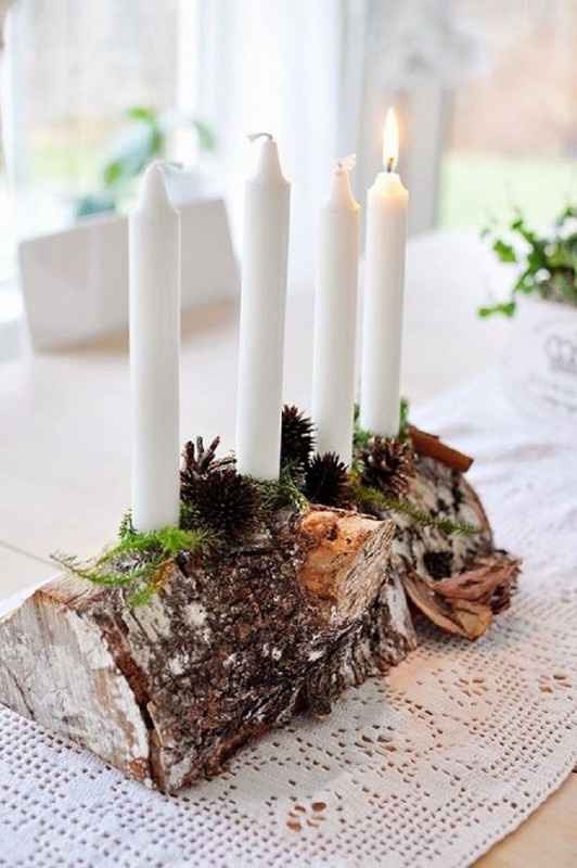 Centrotavola matrimonio in inverno
