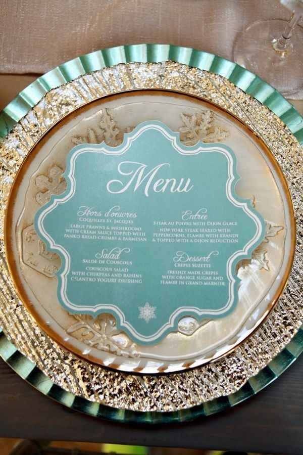Menù matrimonio in inverno