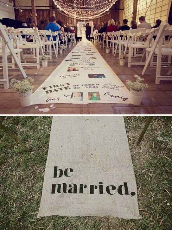 Runner matrimonio vintage
