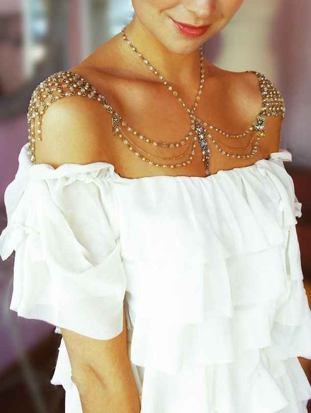 Collana schiena sposa