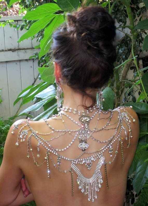 Collana schiena sposa