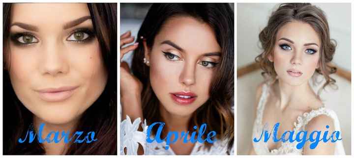 trucco sposa in base al mese