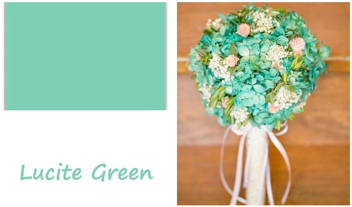 Bouquet Lucite Green