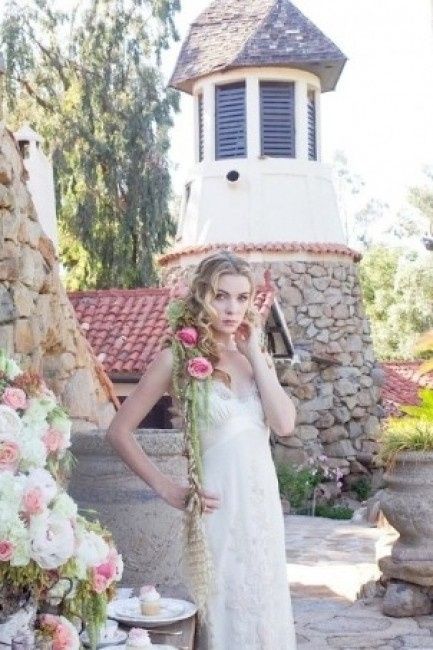 abito da sposa stile principessa Rapunzel