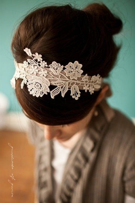 Diadema sposa in pizzo