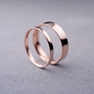 3. Fedi oro rosa
