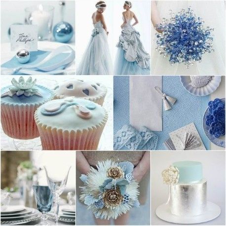 5. palette argento e blu