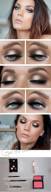 Trucco sposa moderna oro