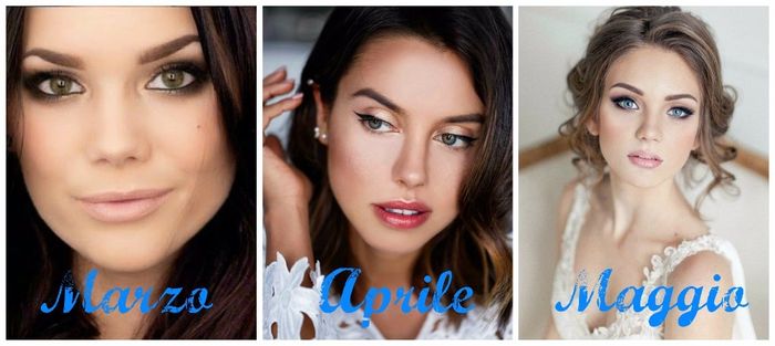 trucco sposa in base al mese