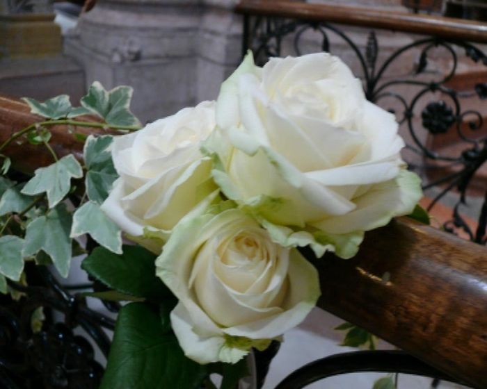 dettaglio addobbo su balaustre