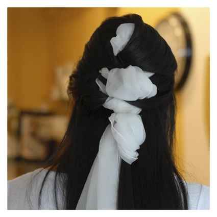 ACCONCIATURA SCIOLTA CON NASTRO 