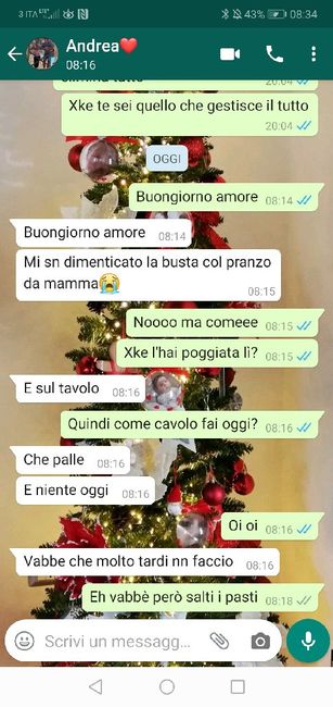 Condividi lo screenshot dell'ultimo messaggio che vi siete inviati 2