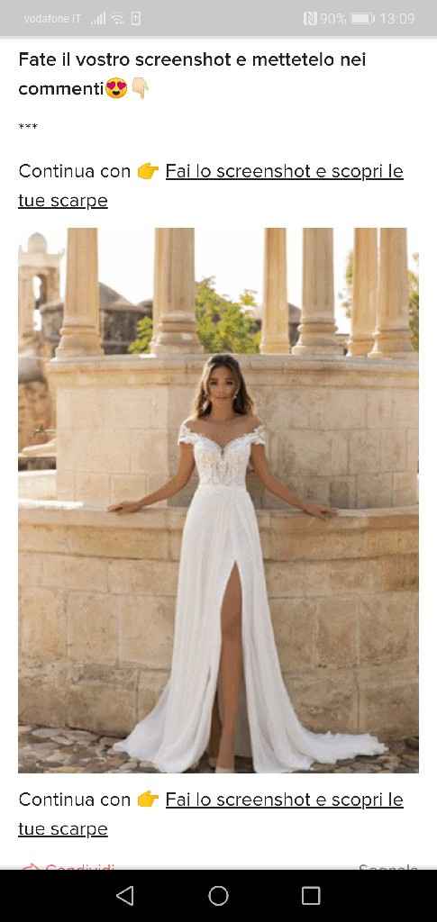 Fai lo screenshot e scopri il tuo abito da sposa - 1