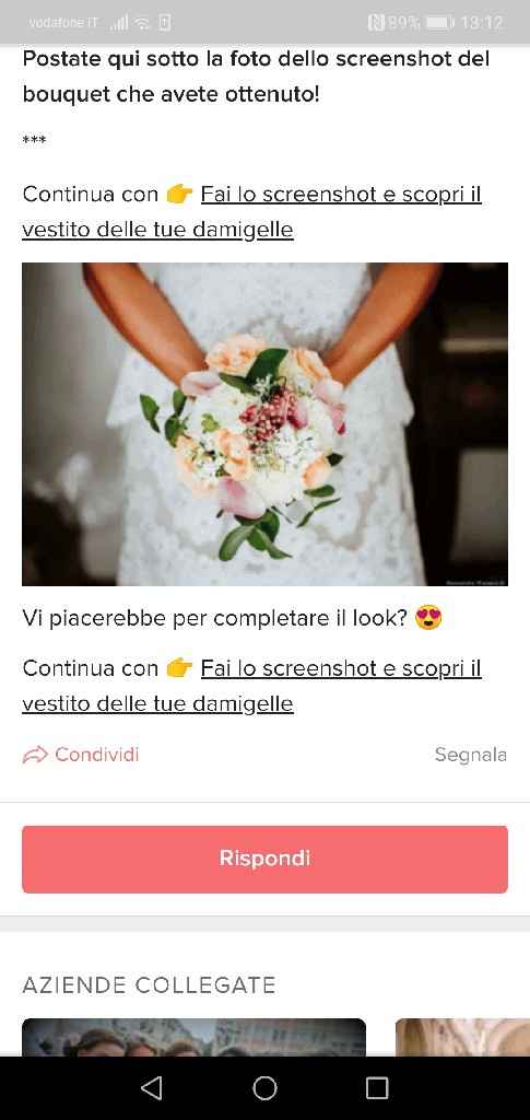 Fai lo screenshot e scopri il tuo bouquet - 1