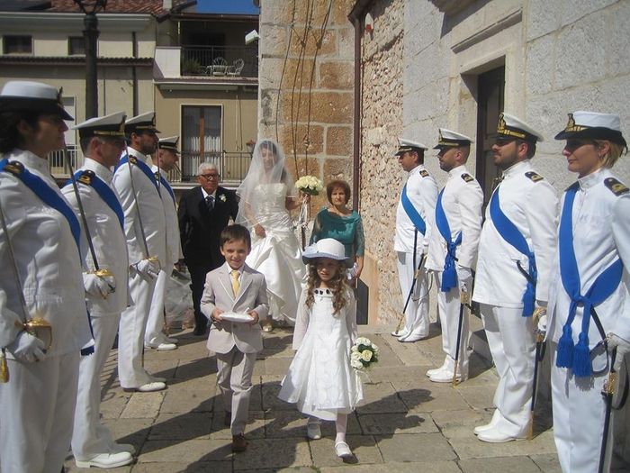 il mio arrivo in chiesa