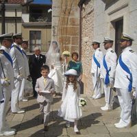 il mio arrivo in chiesa