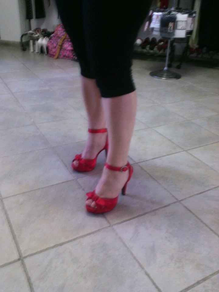 Scarpe rosse cerimonia - 2