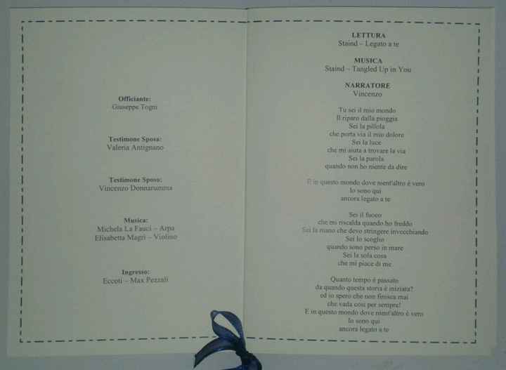 Finalmente libretti cerimonia!! - 2