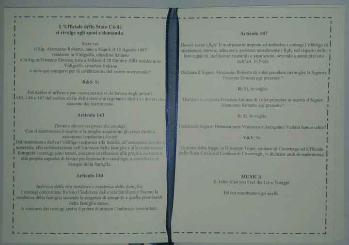 Finalmente libretti cerimonia!! - 3