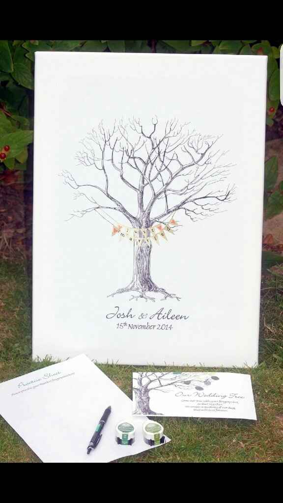 Fingerprint tree guestbook - 1