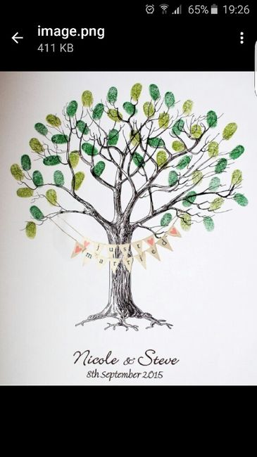 Fingerprint tree guestbook - 2