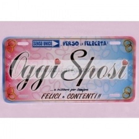 Targa auto oggi sposi o just married la userete??