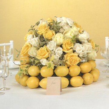 Allestimenti floreali con frutta e verdura - 6