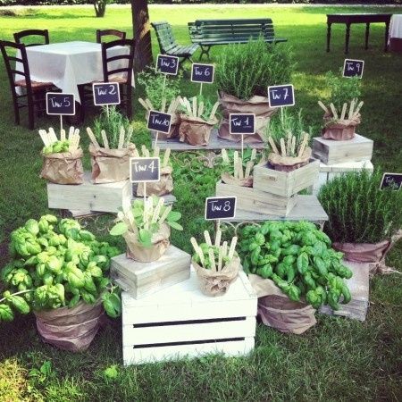 Tableu mariage con piantine - 7