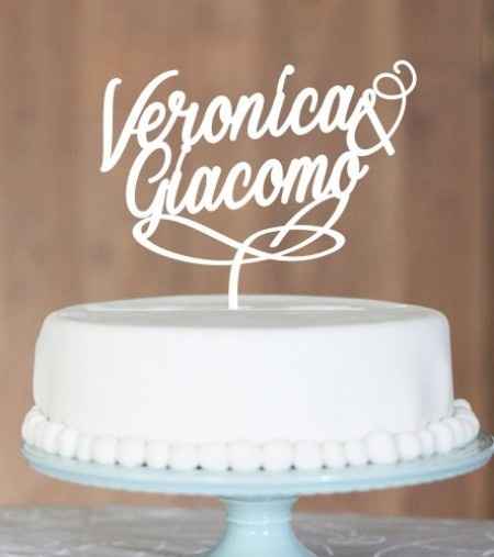 Cake topper con nomi! - 4