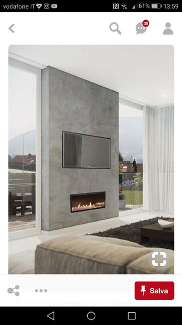  Camino incassato in cartongesso e - 2