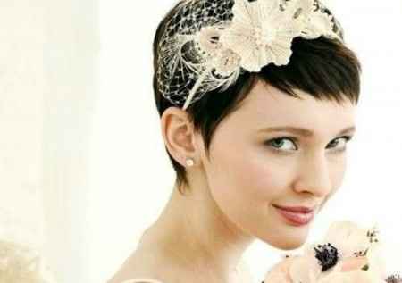 sposa capelli corti