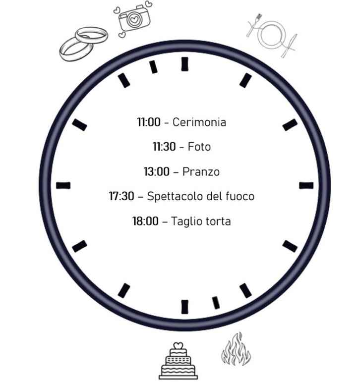 Wedding timeline - 1