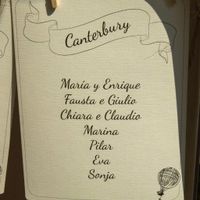 Cartoncino tableau de mariage