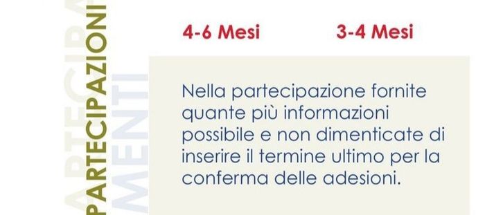 Quando consegnare le partecipazioni? 2