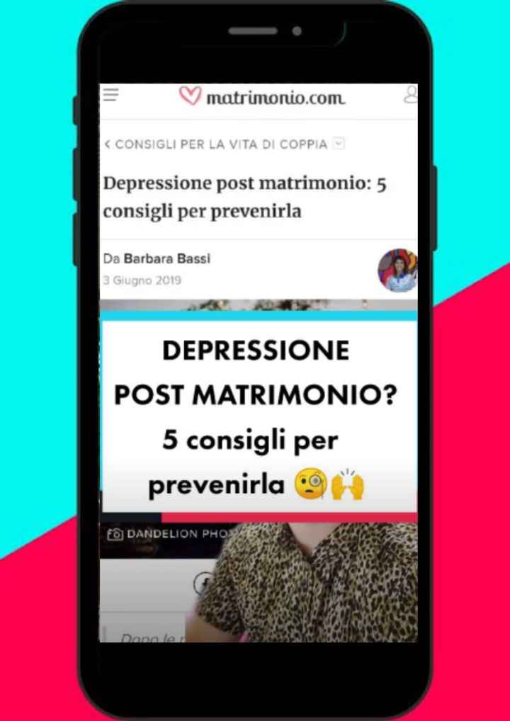 Depressione post matrimonio? Ecco alcuni consigli per prevenirla! - 1