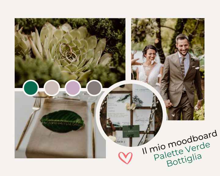 Il mio moodboard - palette verde bottiglia - 1