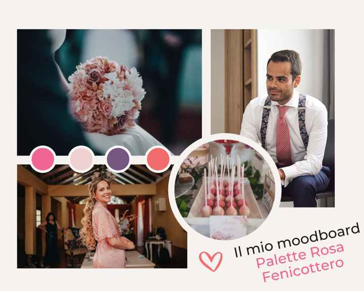 Il mio moodboard - palette rosa fenicottero - 1