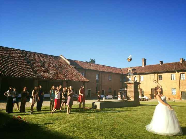 Il lancio del bouquet