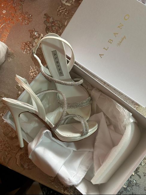 Scarpe sposa in raso bianco 1
