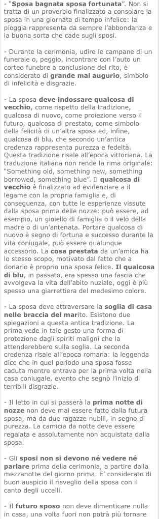 Usanze e superstizioni... Che ne pensate?? - 2