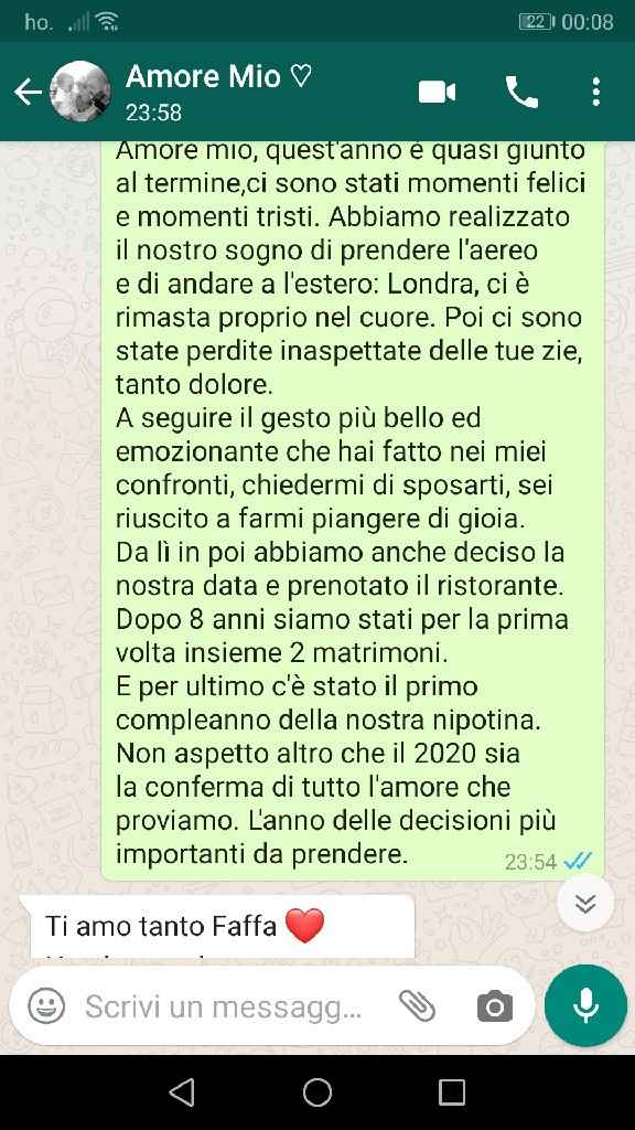 Condividi lo screenshot dell'ultimo messaggio che vi siete inviati - 1