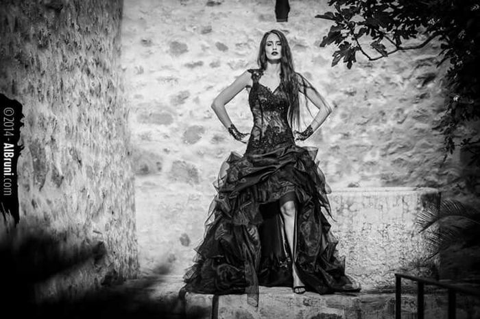 Vestito da sposa nero - stile dark/gothic - 1