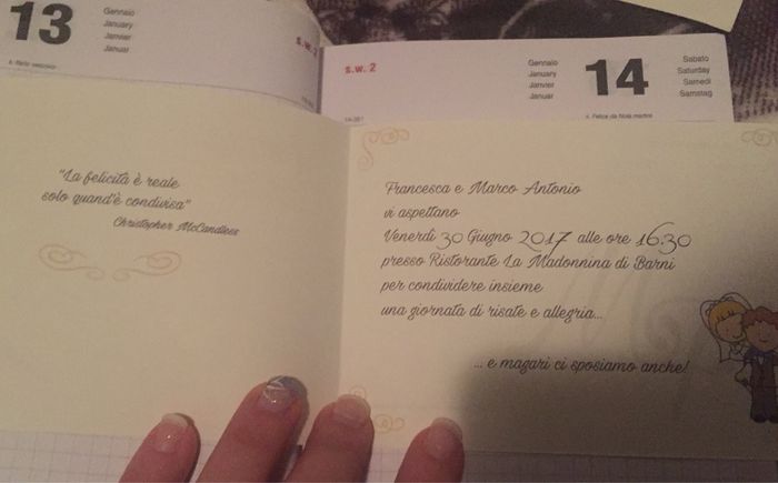 Scegli la frase che scriveresti nelle tue partecipazioni di nozze! - 1