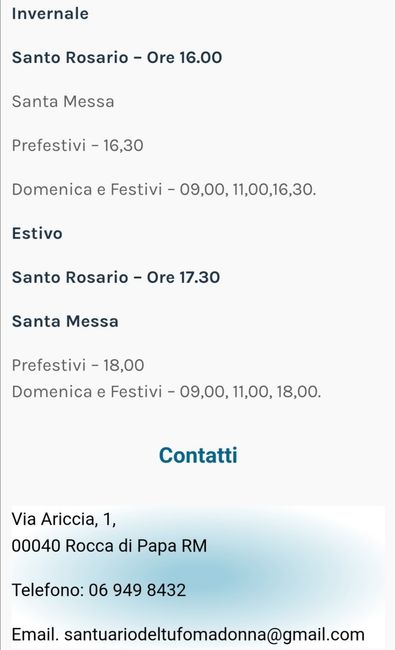 sos chiesa domenica mattina Grottaferrata o dintorni 1