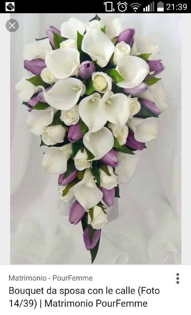 Bouquet a cascata con orchidee - 1