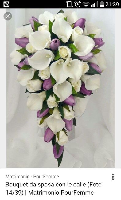 Bouquet a cascata con orchidee - 1