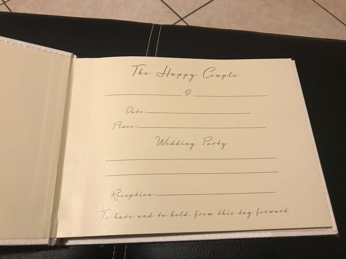 Guest book - 1