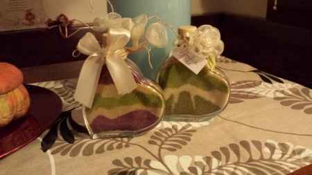 Segnaposto bottiglie a cuore - 1