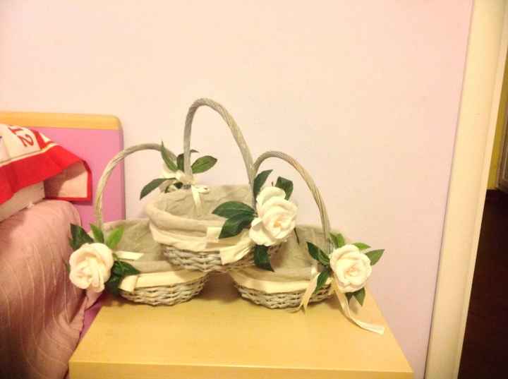 Cestini per damigelle.