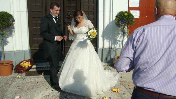 dopo il lancio del riso